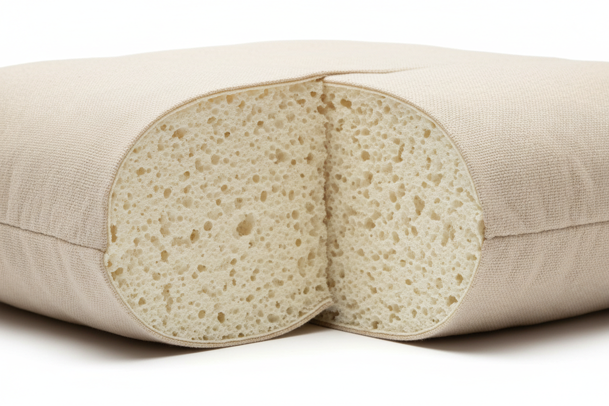 Organic Latex Pillow latex structure detail