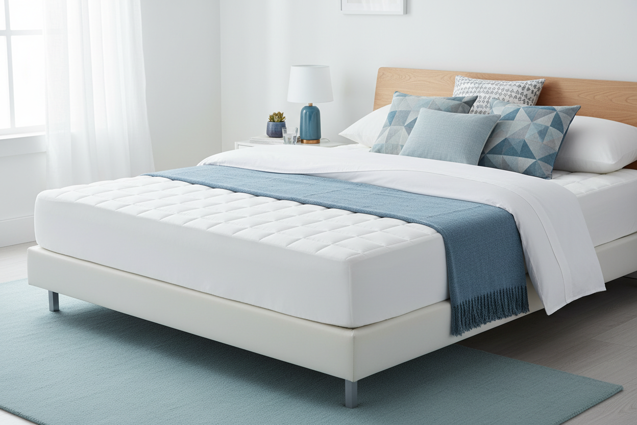 Cooling Gel Mattress Topper lifestyle bedroom shot