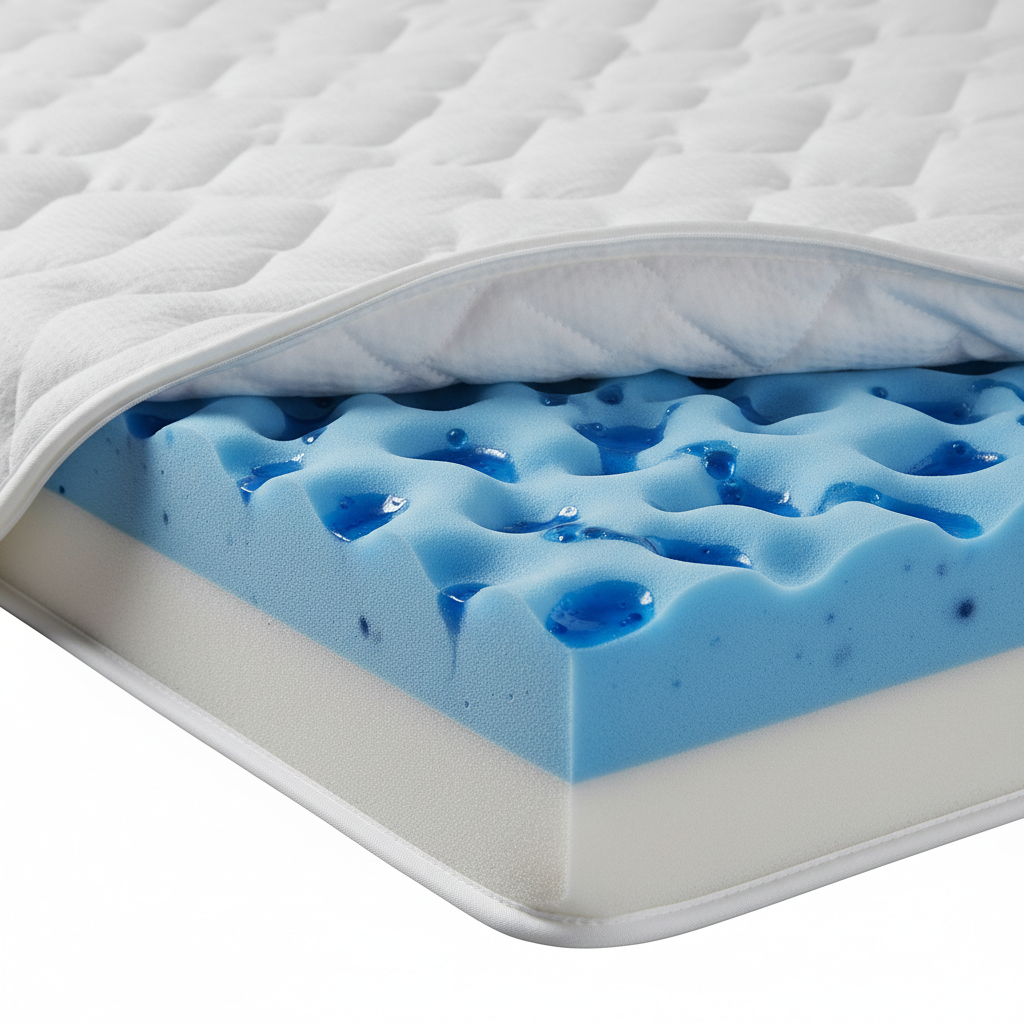 Cooling Gel Mattress Topper gel layer detail