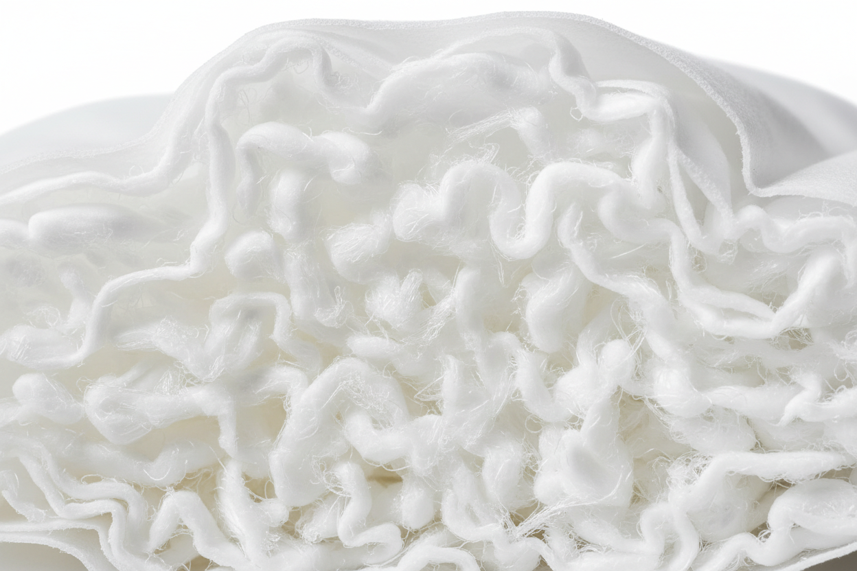Gel Fiber Fill Pillow interior fiber detail